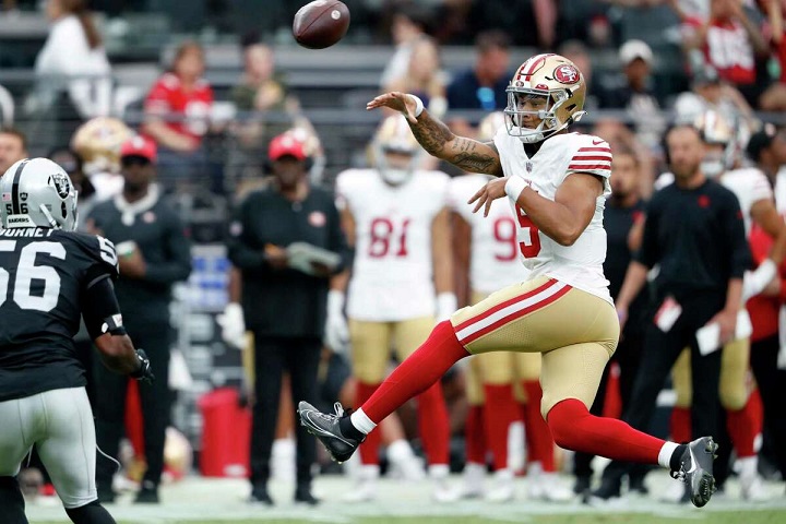 San Francisco 49ers vs. startande quarterback val